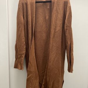 Women's Burnt Sienna Sweater Cardigan